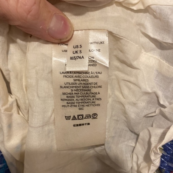 Anthropologie Ikat Print Maxi Skirt with Pockets - Picture 6 of 7